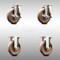 Service Caster 5 Inch 316SS High Temp Glass Filled Nylon Top Plate Caster Brake 2 Rigid, 2PK SCC-SS31620S514-GFNSHT-TLB-2-R-2 - alternate 1